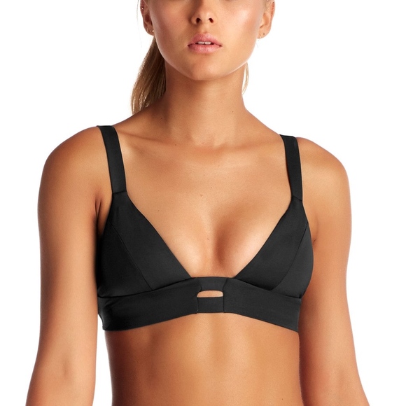 Vitamin A Other - Vitamin A Swimwear NEUTRA Bralette Black EcoLux Bikini Top
